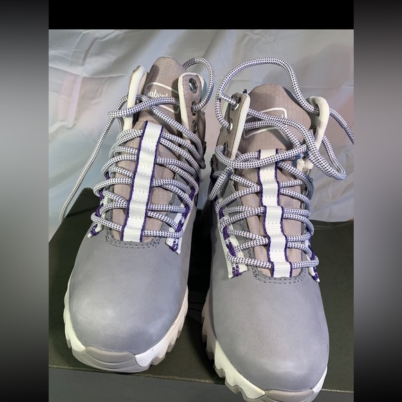 TIMBERLAND EDGE WATERPROOF BOOT MEDIUM GREY NUBUCK 6.5 MM WOMEN’S.